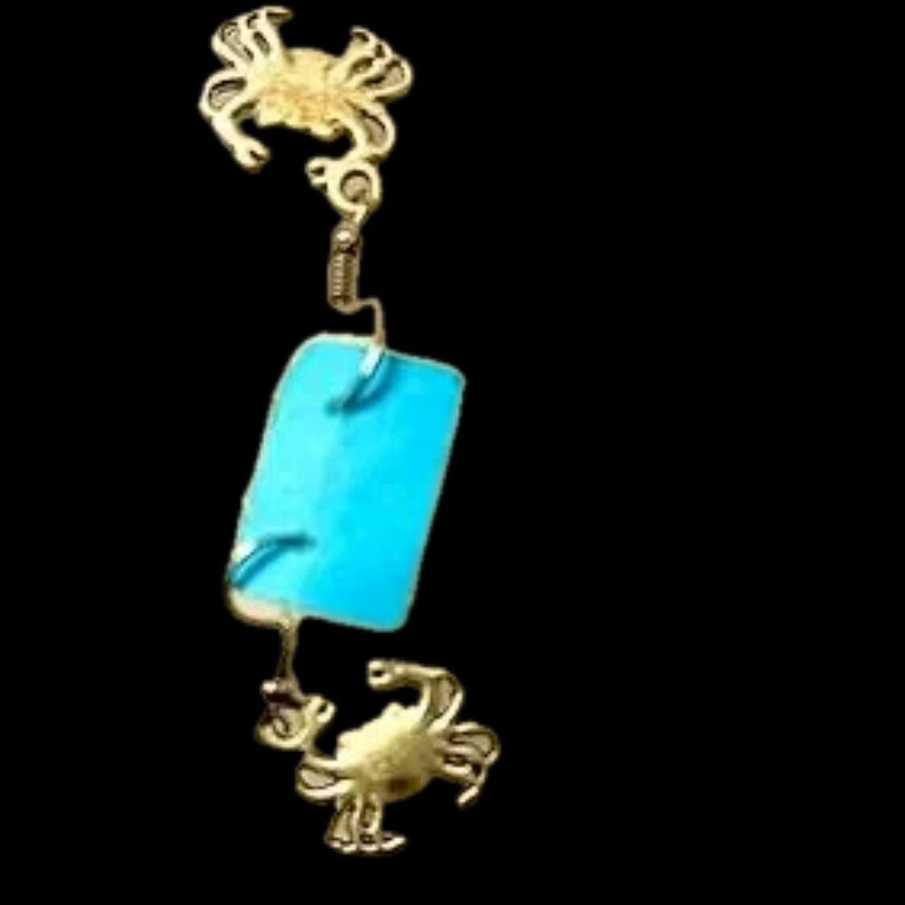 NWoT .925 sterling / heavy duty rare handmade unisex cancer crab hook earrings
